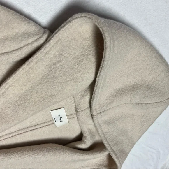 Aritzia Wilfred hooded wool coat cream color - Picture 9 of 14